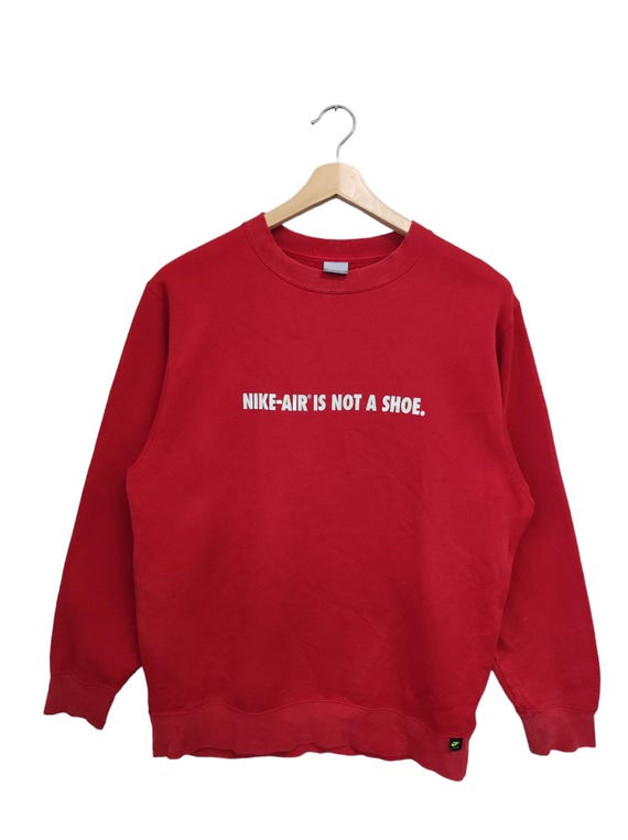 Nike Sportswear Nike Air Sweater Red Vintage Nike Swoosh Nike 90s