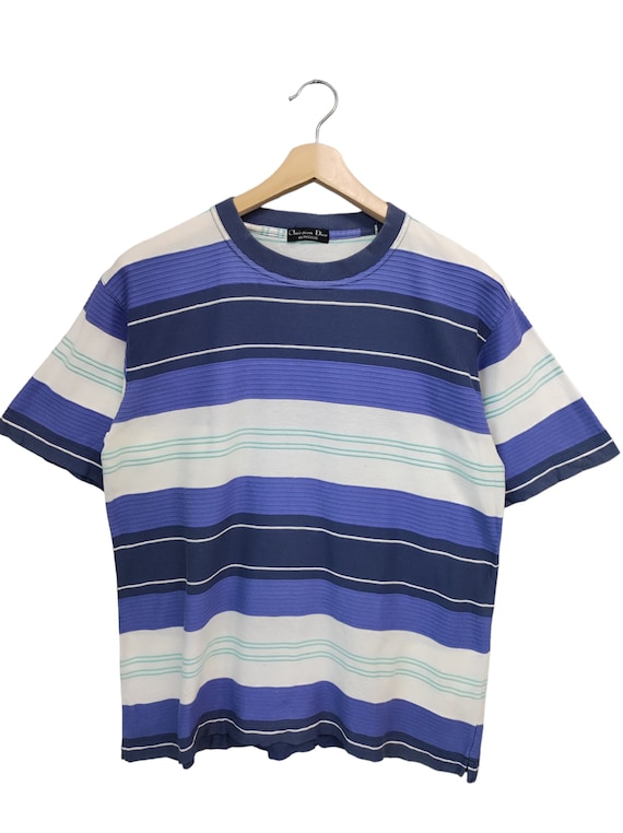 Vintage Christian Dior Stripes Relaxing T Shirts Christian Dior