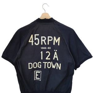 Vintage 45 U / min Studio co ltd 45 U / min Arbeit Produkte Union made 45 U / min 12 A Dog Town Kurzarm 45 U / min Studio Denim Wea Jacke hergestellt in Japan