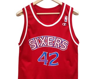 Vintage Champion Jersey Vintage 90s Philadelphia 76ers Jerry