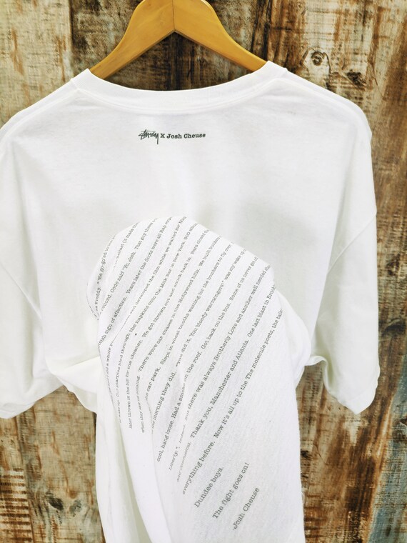 old stussy X Josh Cheuse フォトTシャツ レア｜ファッション