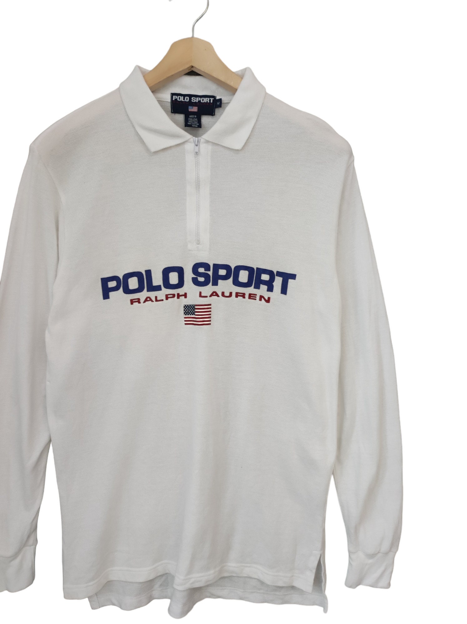 Vintage 90s Polo Ralph Lauren Shirt Polo Sport Polo Spell Out Logo