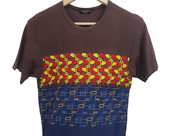 Vintage Comme Des Garcons AD 2013 Comme Des Garçons Homme Plus CDG Comme des Garcons Aztec navojo shirt Japan Small ladies PE-T013