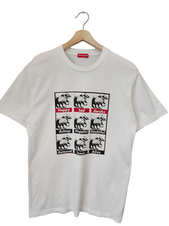 Vintage 00s Barbara Kruger the Indomitable Spirit Pop Art T Shirt 