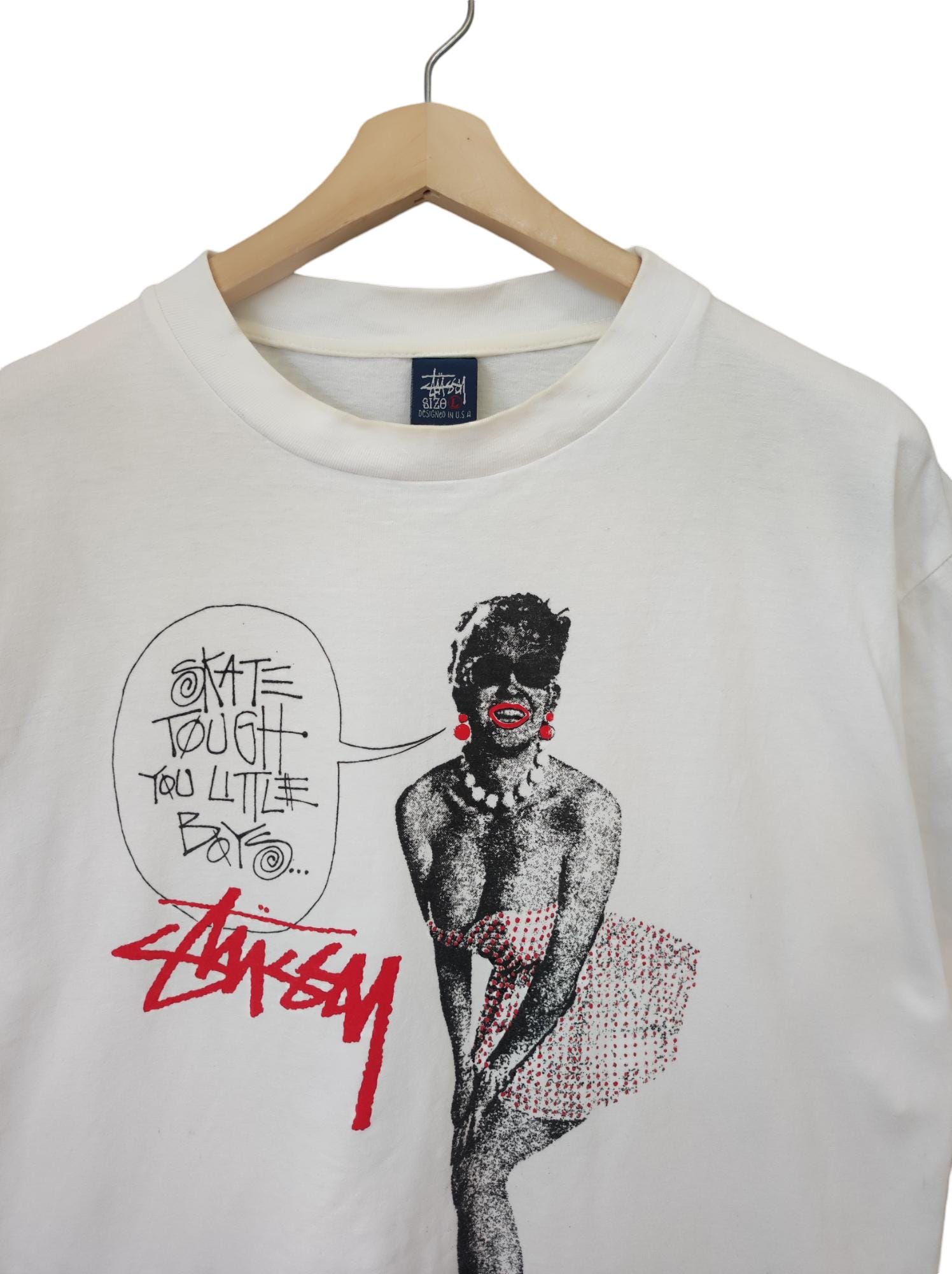 【STUSSY★】SKATE TOUGH TEE UNISEX 4color STUSSY SKATE TOUGH TEE BLACK - WillardmarineShops