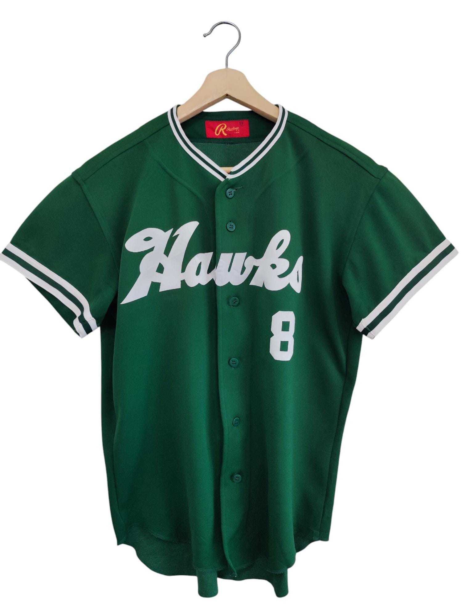 Rawlings - 美品 Rawlings ローリングス by asics アシックス イージーオーダー 80年代 KANZEI 岡山 関西高校野球部 半袖ユニフォーム O(XL相当） ポリエステル他 試合 ベースボール ウェア 紫レター 激レア メンズ HU1049A67 Rawlings 美品 ローリングス by アシックス イージーオーダー 80