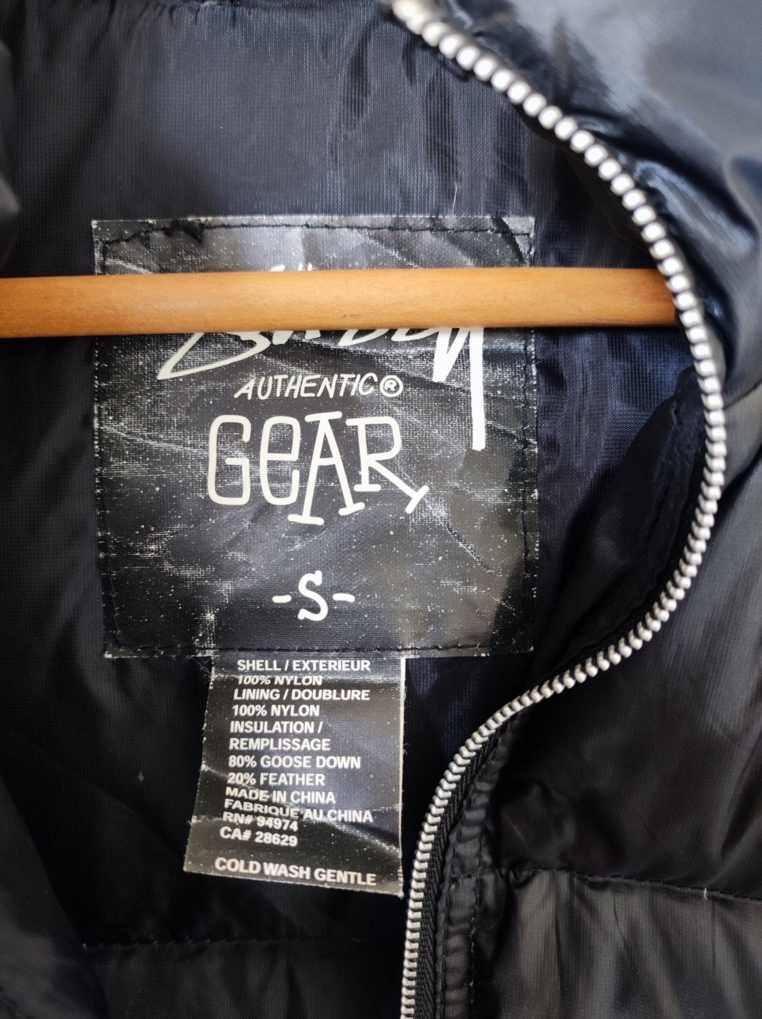 Vintage 90s Stussy Authentic Gear Stussy Puffer Winter Jacket