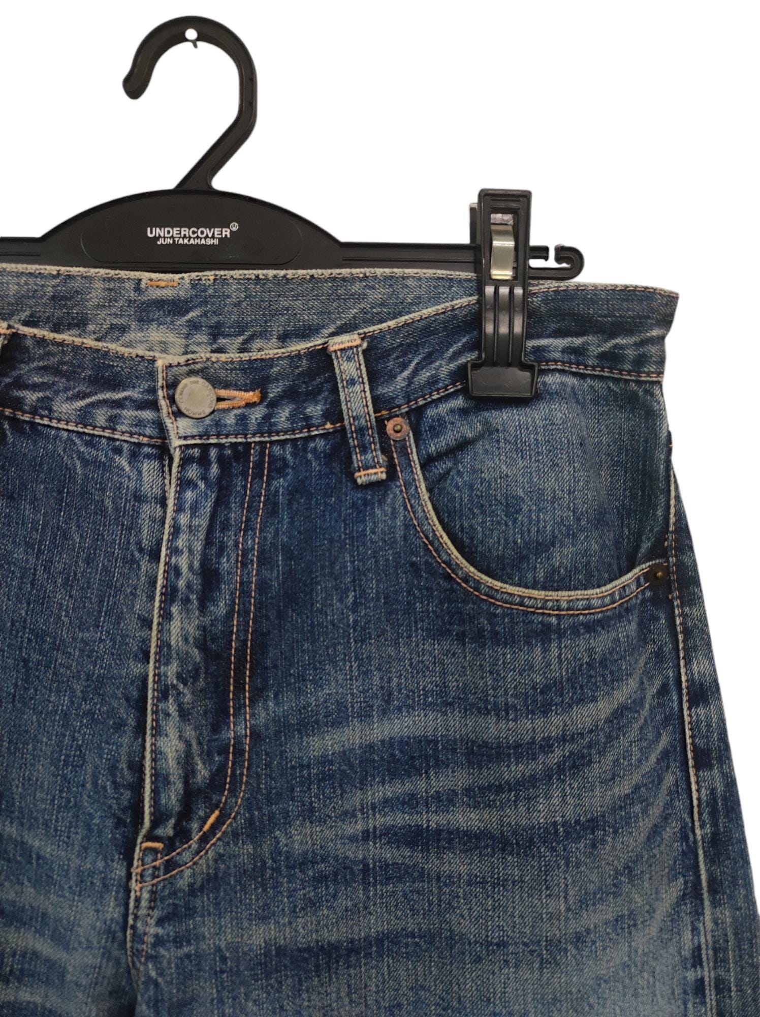 Vintage Comme Des Garcons Homme Plus AD 2004 Denime Stone Wash