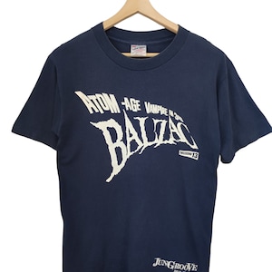 Vintage 90s Balzac Japanese Kyoto Punk Band Evilegend Balzac hirosuke nishiyama Tee Shirt Punk Atom Age vampire in 308 T Shirt sz M
