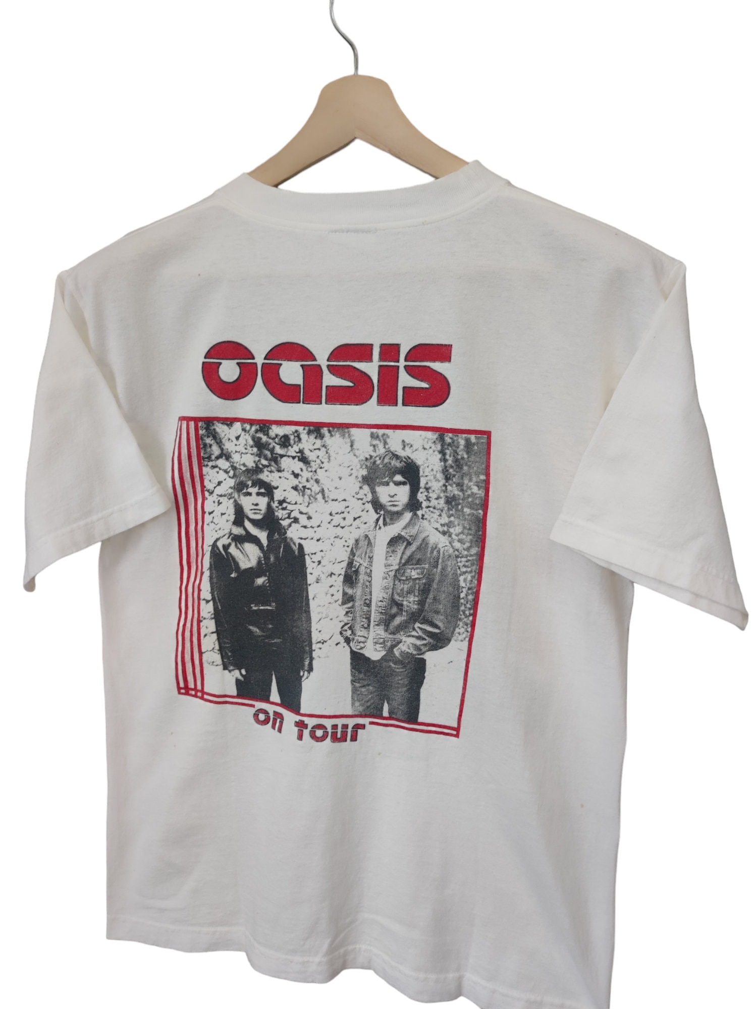 vintage oasis t shirt, 90s oasis t shirt, oasis tour t shirt