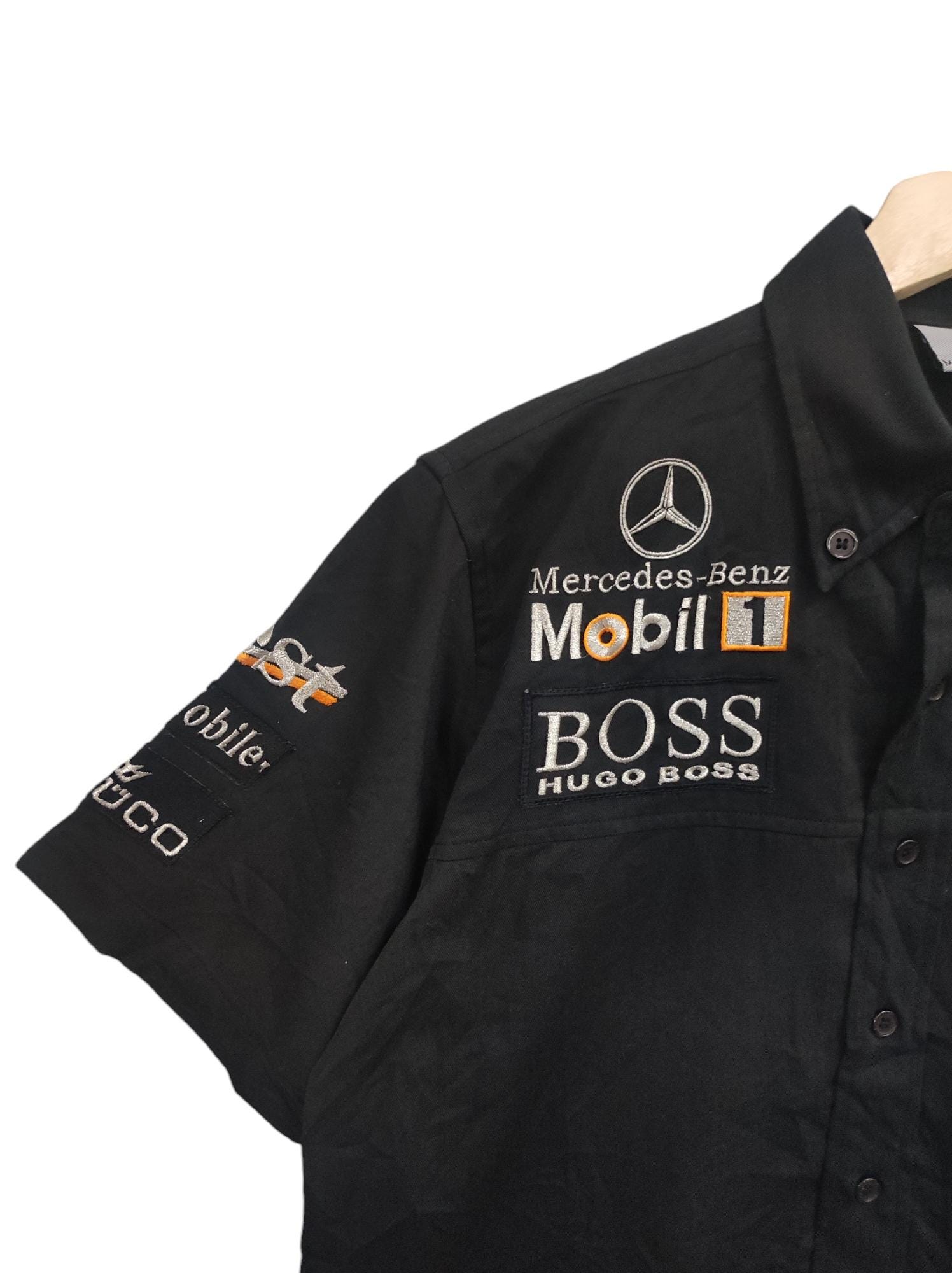T-Shirt McLaren Mercedes F1 Hugo Boss - Gris Blanc - Années 2000