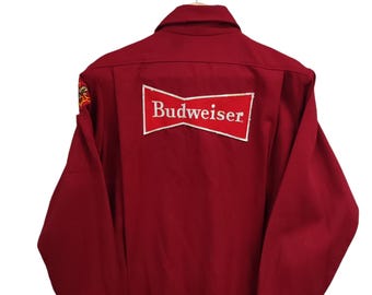 Vintage Budweiser Jacket Budweiserrare VTG UNITOG Budweiser