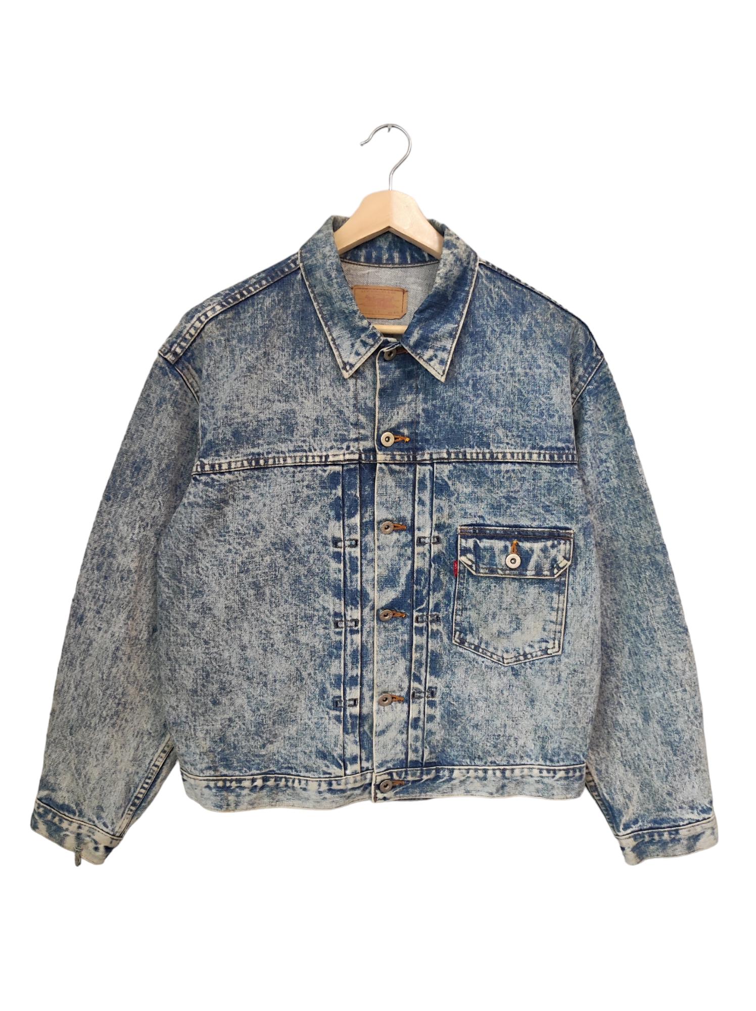 Vintage 90s Levi's LVC Trucker Denim Levi's Acid Wash Jeans