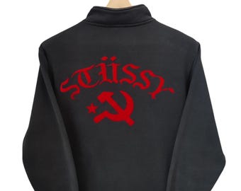 【Xmas限定値下】90s 00s old STUSSY Pコート Vintage 90s Stussy Worldwide Stussy CCCP Stussy Soviet Full