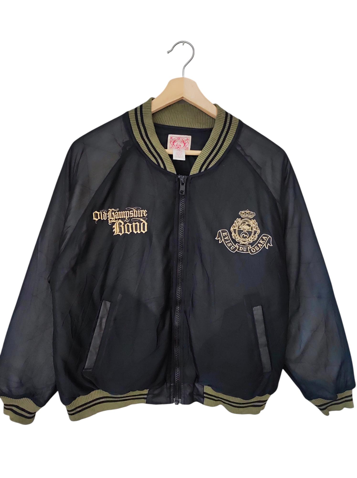 Vintage Souvenir Evisu Satin Jacket Sukajan Evisu Du Osaka USS