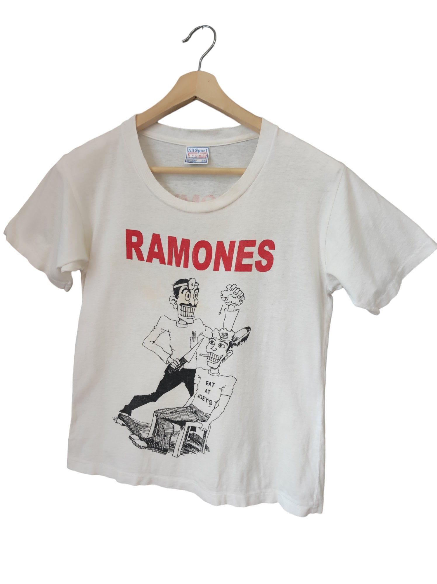 Vintage 90s Ramones Eat at Joey's Concert Shirt Ramones Labotomy