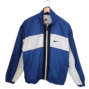 NIKE Block Nike 90s Black Jacket Nike detachable Light Nike jacket Nike sportswear full  zipper Nike street wear jacket size XLarge 2 tone