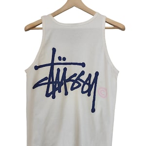 90er Jahre OG Stussy Retro Stussy Tank Singlet Stussy Signatures Design stussy tee stussy erreichen stussy Street tragen Made in usa Large