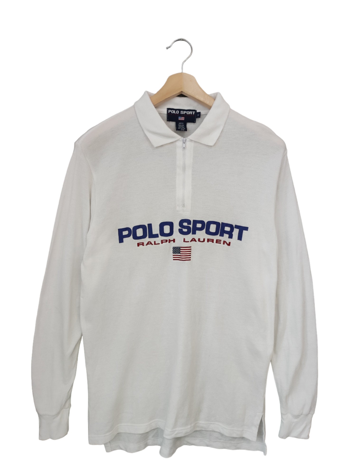 Vintage 90s Polo Ralph Lauren Shirt Polo Sport Polo Spell Out Logo