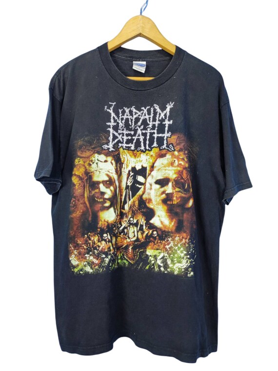 Vintage Y2K Cygnus Napalm Death Metal Concert Tour T Shirt Napalm