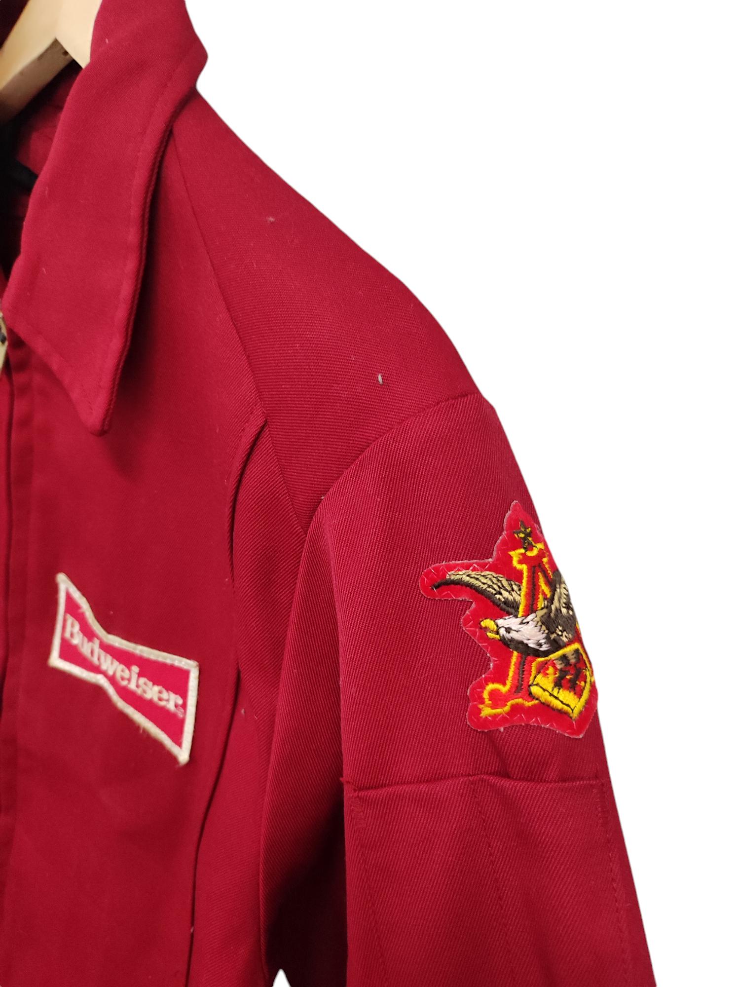 Vintage Budweiser Jacket Budweiserrare VTG UNITOG Budweiser