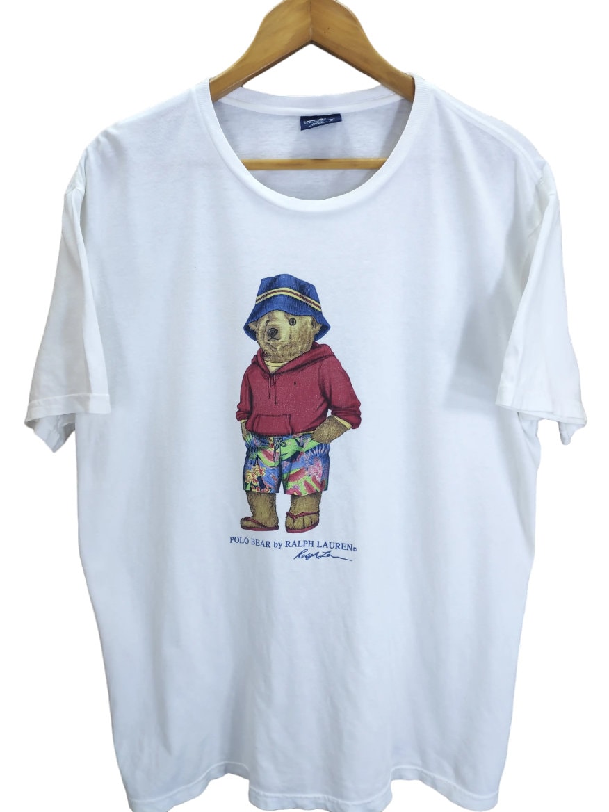 [ラルフローレン] ポロベアー アロハデザイン Tシャツ Vintage Polo Bear Polo Ralph Lauren Bear Hawaiian Shirts