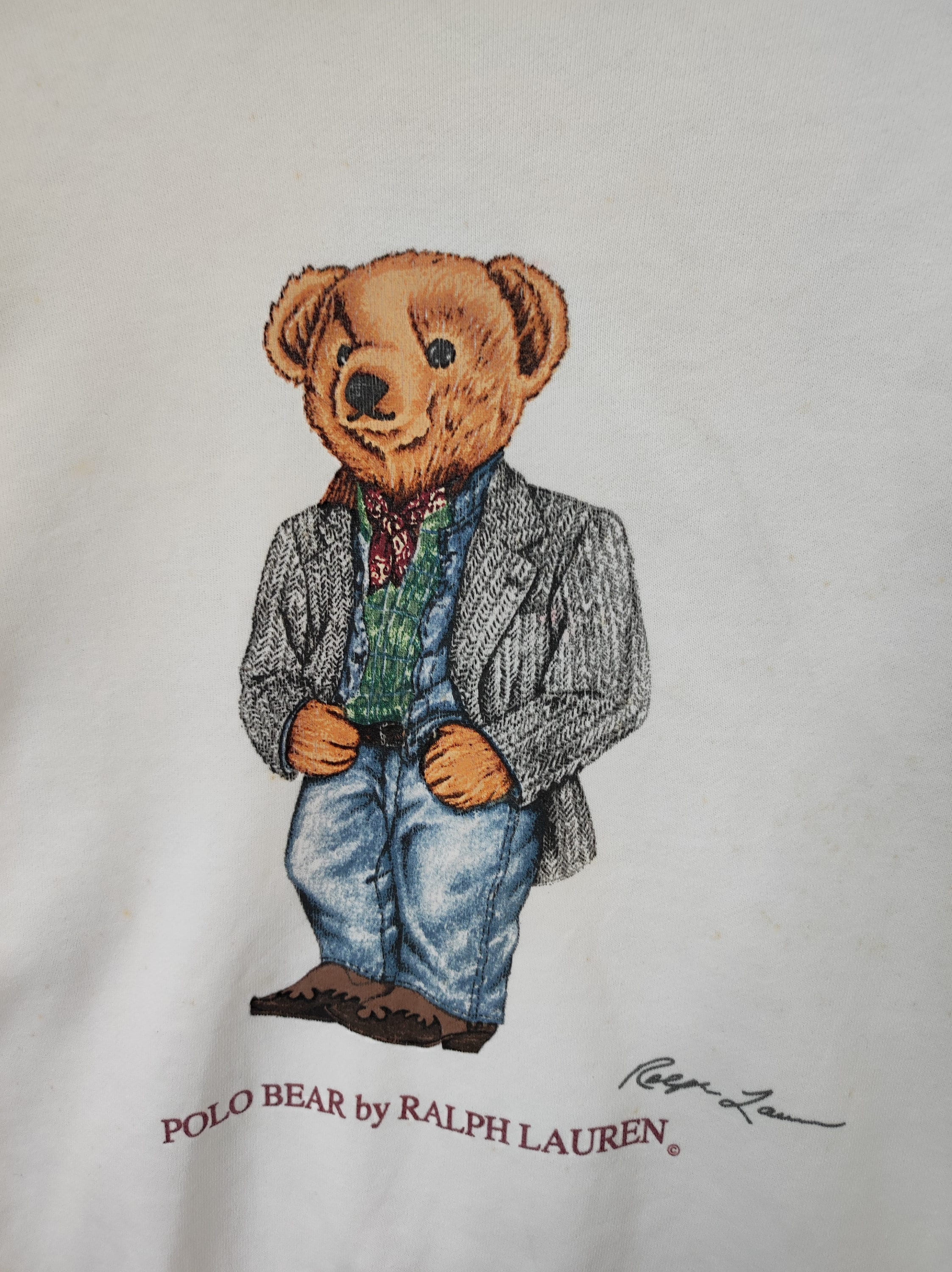 トップス vintage POLORALPHLAUREN PoloBear 90's Vintage 90s Polo Ralph Lauren Polo Bear Pink Golf Bear