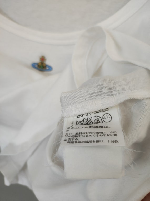 Vintage Vivienne Westwood Crop Top Embroidery Orb Tree T