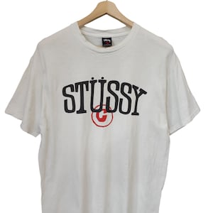 00s OG Stussy Spell out Stussy California stussy skates stretwear shop tee stussy achieve stussy street wear Usa Large made Mexico stussy