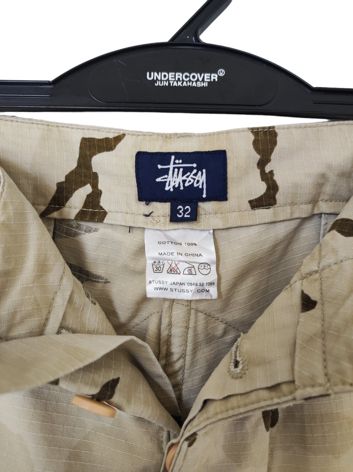 old stussy 迷彩 パンツ made in USA Vintage Stussy Chip Camouflage Stussy Cargo Pants Stussy Japan