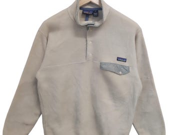 Vintage 80s Patagonia Jacket 1/4 Button Pullover Crew Neck