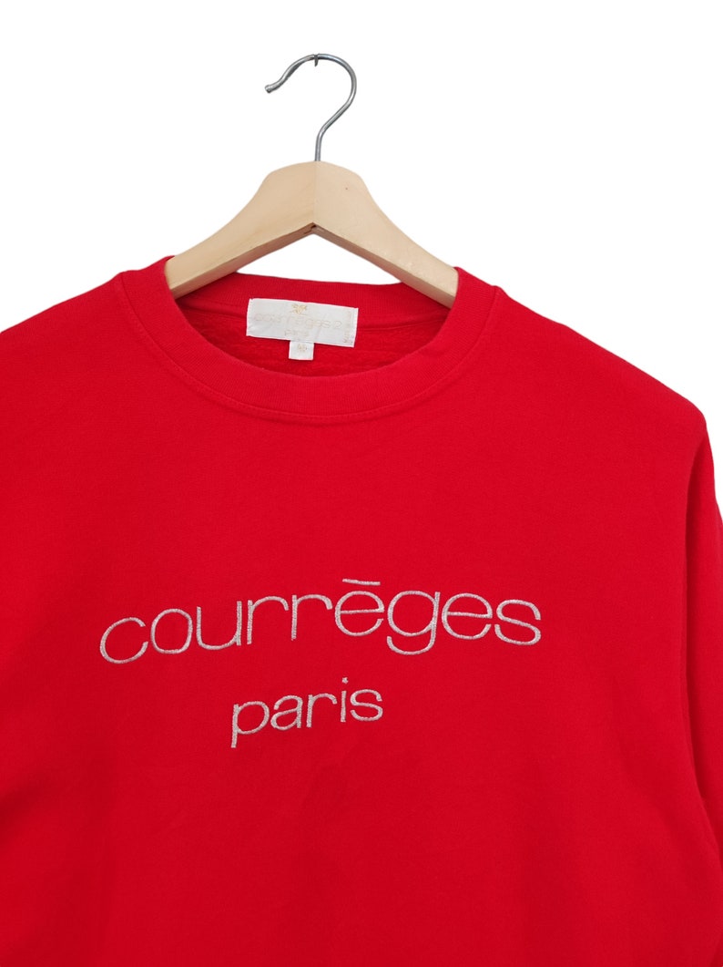 Vintage Courreges Paris Crew Neck Sweat Shirt Sweater Courreges ...