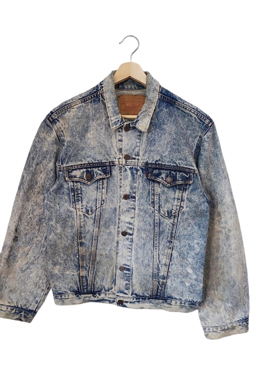 Vintage 90s Levi's 610 02 00 XX Trucker Denim Levi's Acid Wash