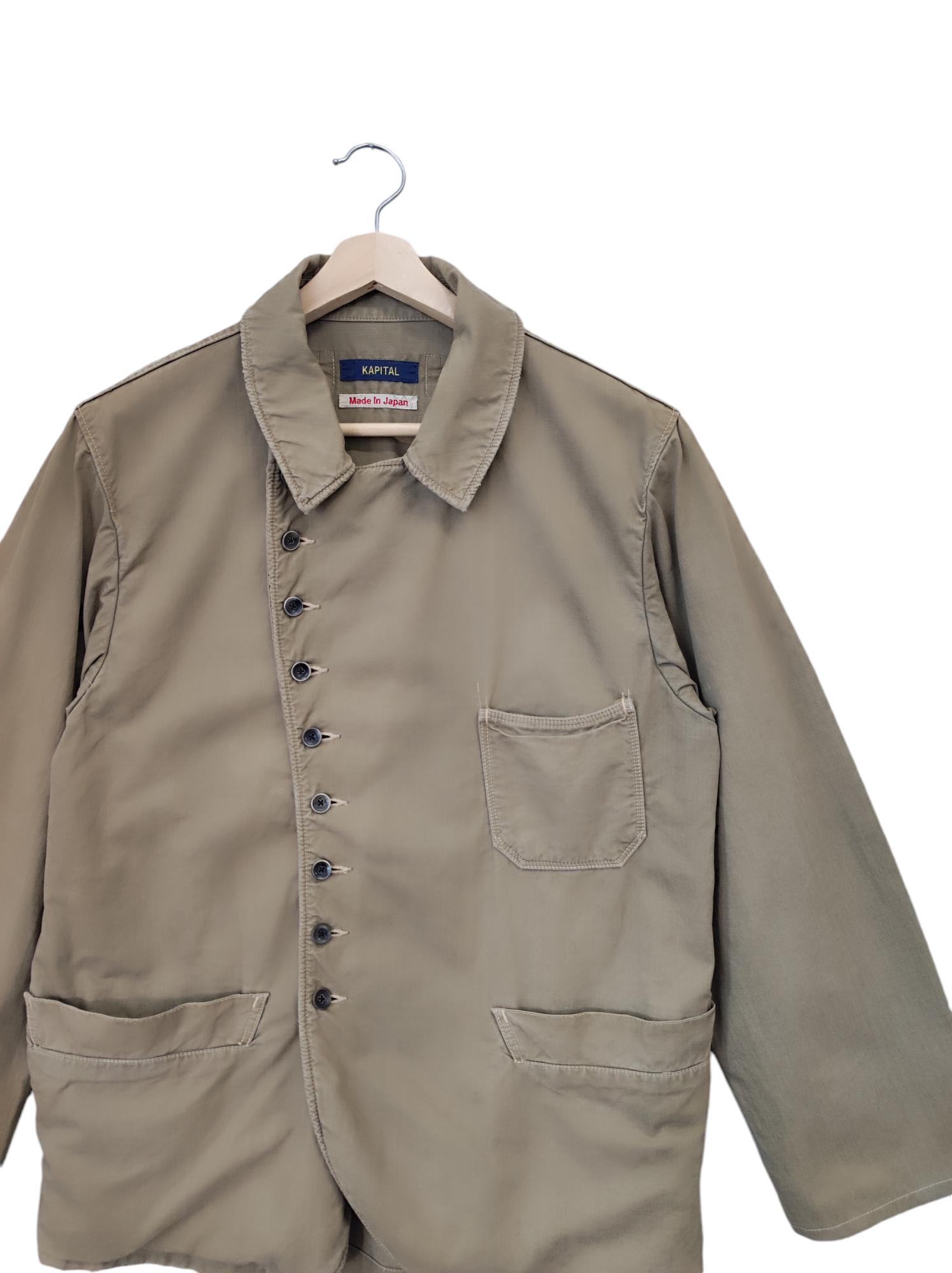 KAPITAL 100% Linen White Shirt Size 2 (M) Button Closure
