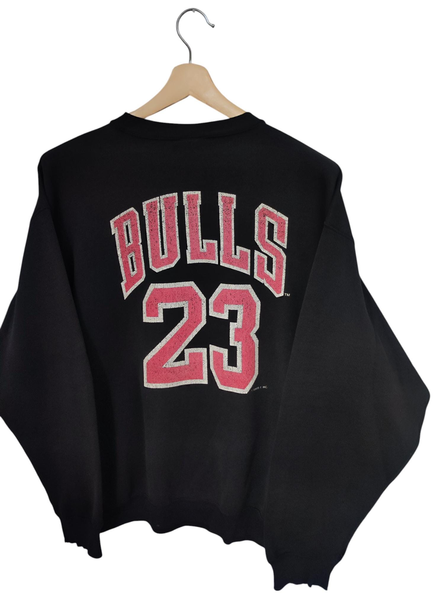 Vintage 90s Chicago Bulls All Sweatshirt Crew Neck by Logo 7 Bulls 