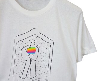 Vintage 1990 Apple Macintosh T Shirt Apple Think First Pop Art