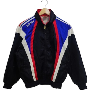Vintage France template 1996 FFF Euro Champion Football Adidas Jacket Sz Large Adidas Trefoil Retro Jacket France football soccer team