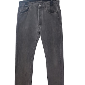 Size 32x44 Vintage 80s Levi&#39;s 501 Faded black Jeans Levi&#39;s Faded Dirty Denim Levis Old skool Jeans Levi&#39;s 501 Levi&#39;s Made in USA