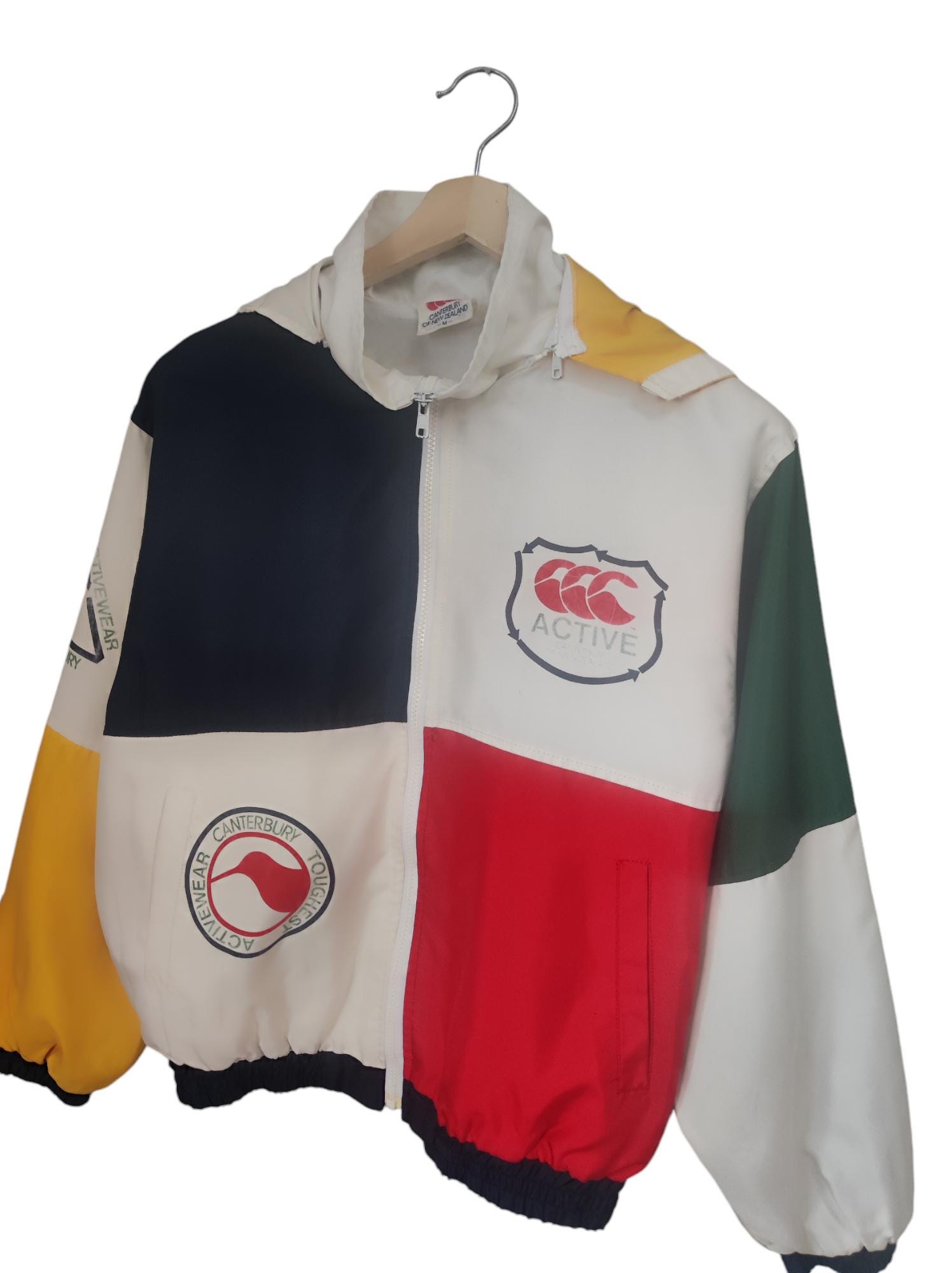 Vintage 90s Canterbury Rugby All Blacks Retro Hoodie Jacket Rugby