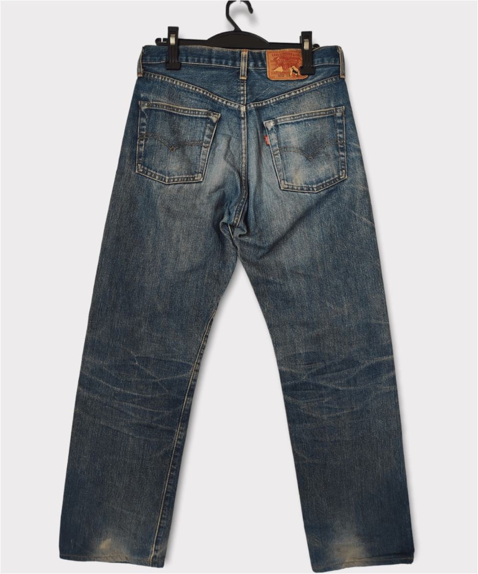 60s LEVI'S USA 501 BIG E 後期 Denim Pant Vintage 1960s Levis 501 Big E Redline Selvedge Blue Jeans