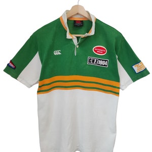 Vintage 90s Canterbury Classic logo jersey Rugby All Blacks Retro Polo Shorts Sleeves Rugby shirts Rugby Canterbury New Zealand Shirt sz XL