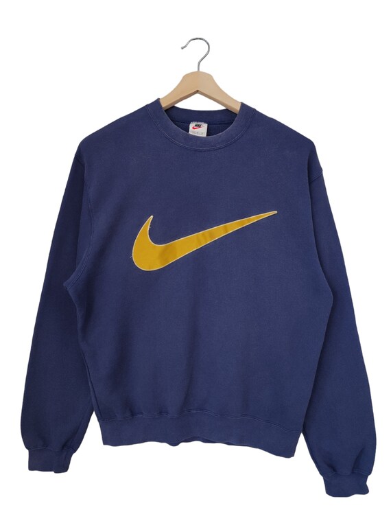 USA製 90's NIKE logo sweat Vintage 90s Nike Swoosh Logo Crew Neck Sweatshirt Made in
