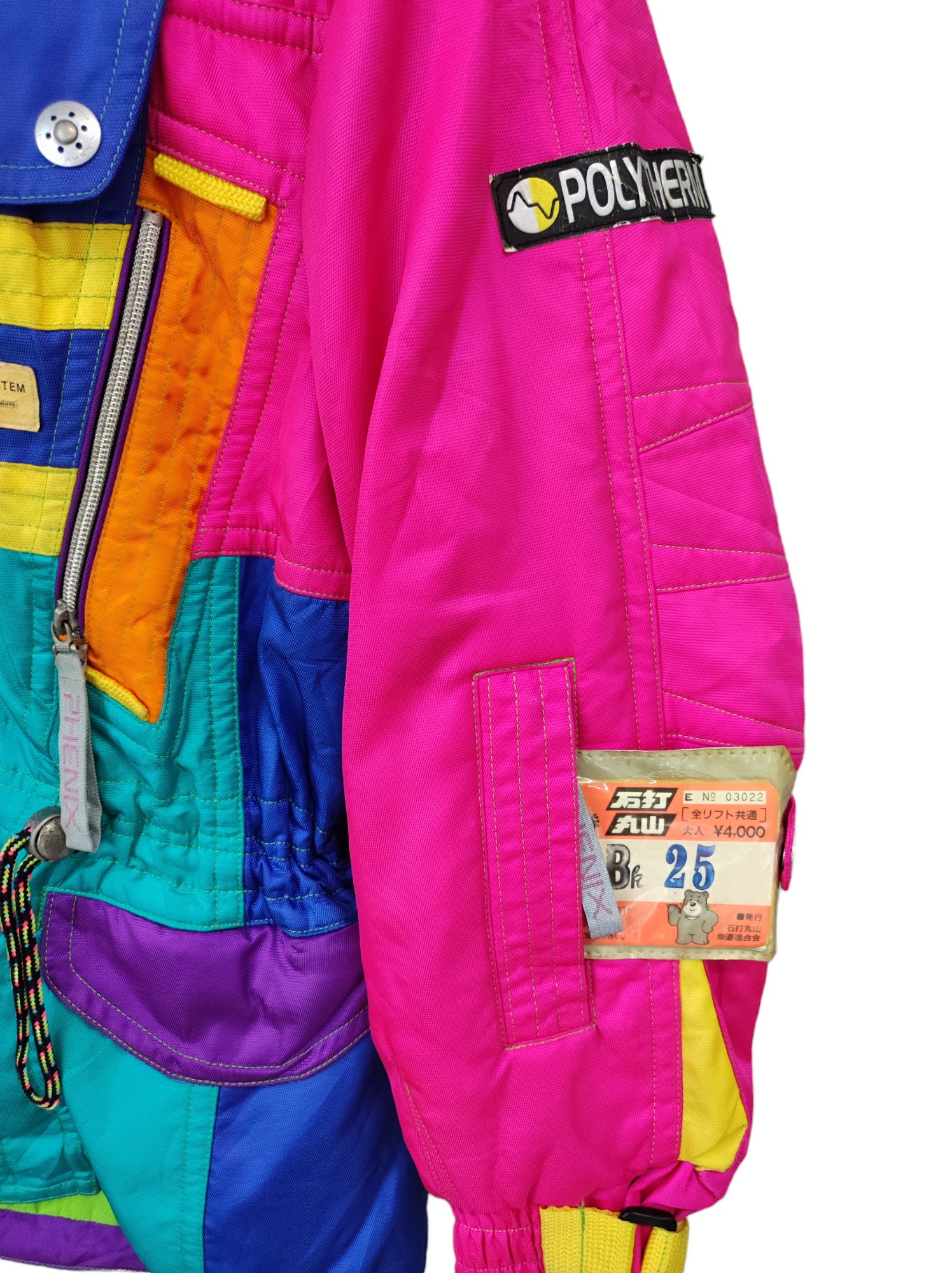 90s Phenix Ski Wear Snow Winter Color Block Phenix Triple