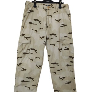 Vintage Stussy Chip Camouflage Stussy Cargo Hose Japan Stussy Wear Army USA Stussy W 34