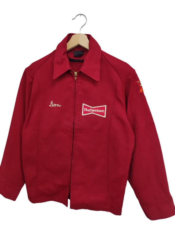 50's〜70's Unitog Budweiser work jacket Budwieser Vintage Jacket - Embroidered Unitog Jacket Sz