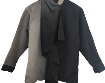 Vintage Issey Miyake Men Long Trench Coat Black Colour Jacket