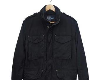 Rare Polo by Ralph Lauren USRL Vintage Men's Multipockets Zip