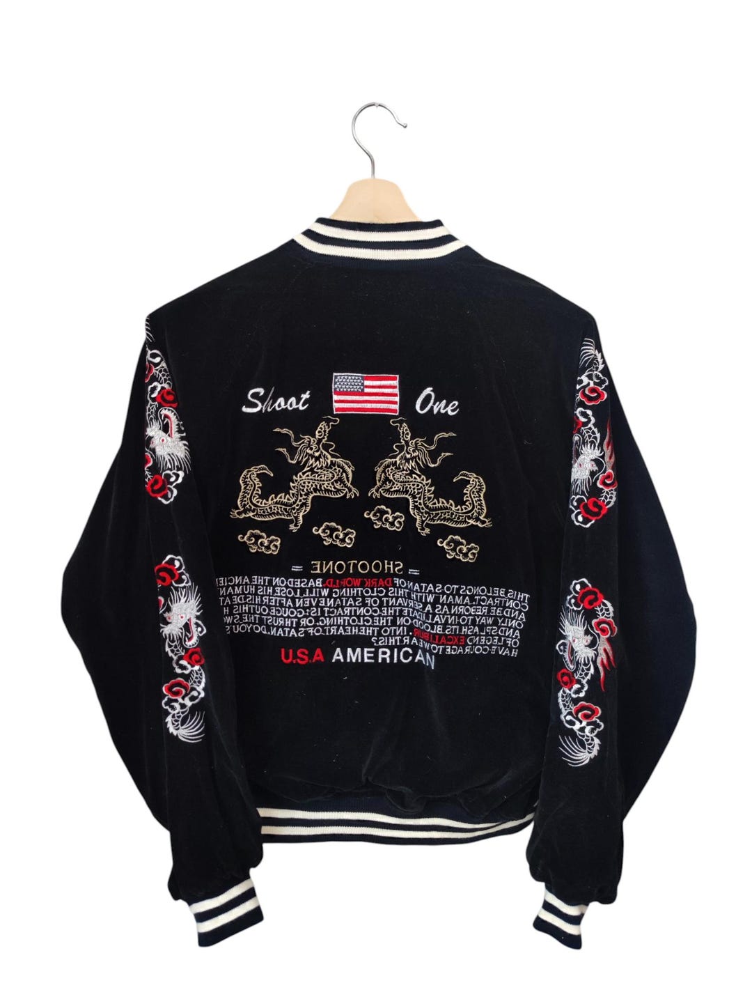 ドラゴン刺繍 ベルベットコリアンジャケット SPECIAL EDITION VELVETEEN SOUVENIR JACKET 