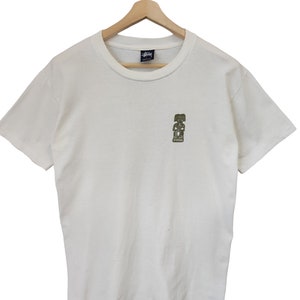 90er Jahre OG Stussy Rock Grab griechische Archäologie T-Shirt stussy Fotodruck Grafik erreichen stussy Street tragen Made in USA groß