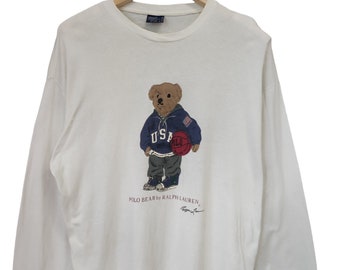 Polo ralph lauren basketball bear hot sale